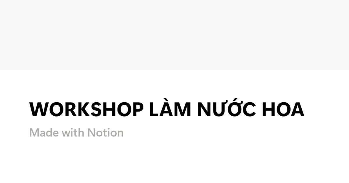 Hình ảnh workshop phối trộn nước hoa