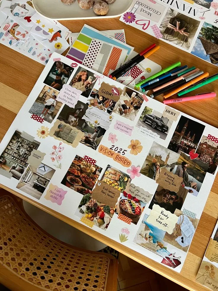 Bảng mục tiêu được làm tại workshop vision board